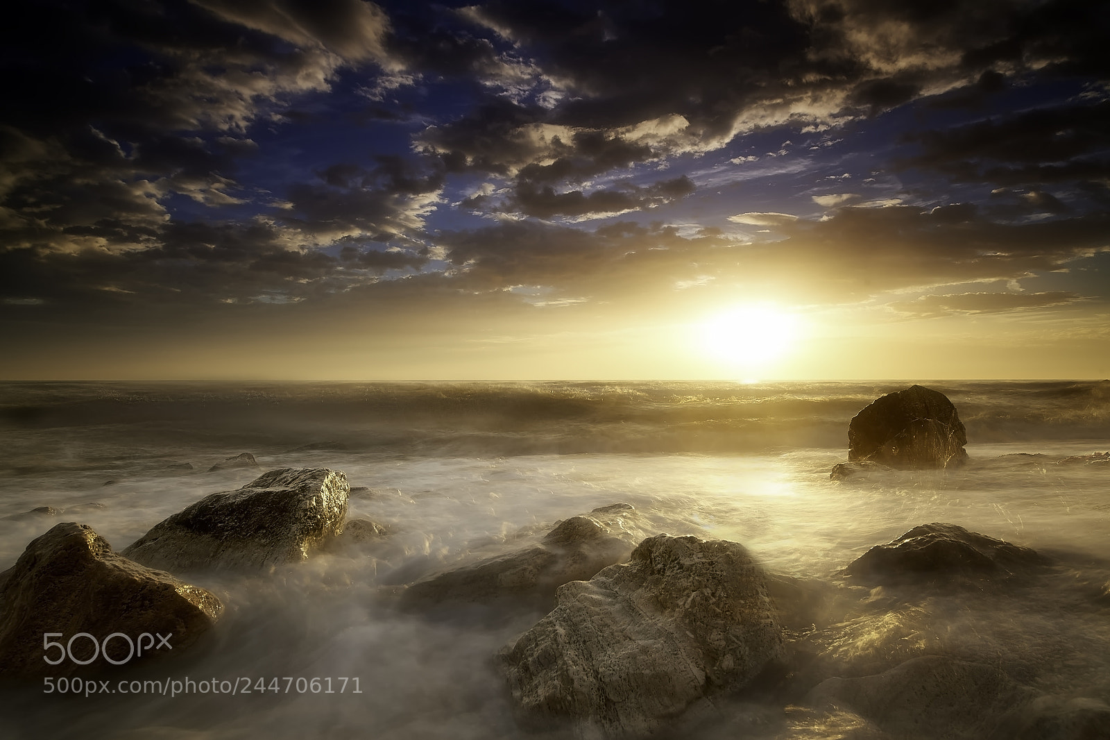 Nikon D3 sample photo. Seascape at dawn photography
