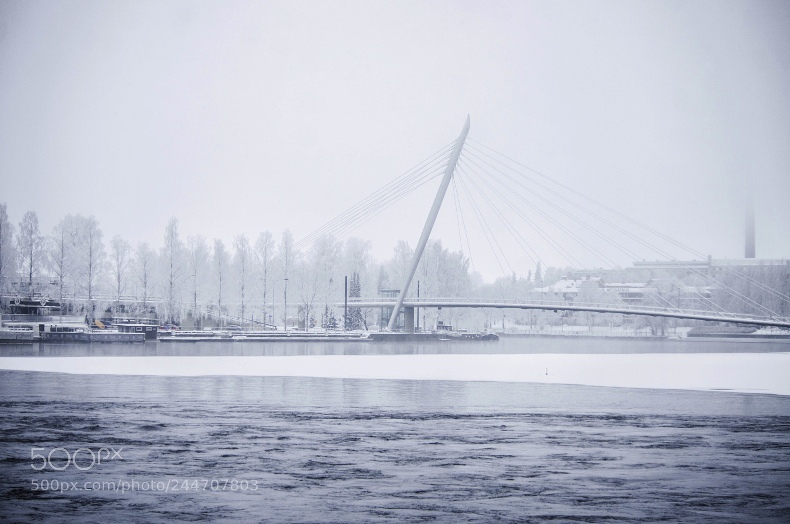 Pentax K-5 sample photo. Winter bridge photography