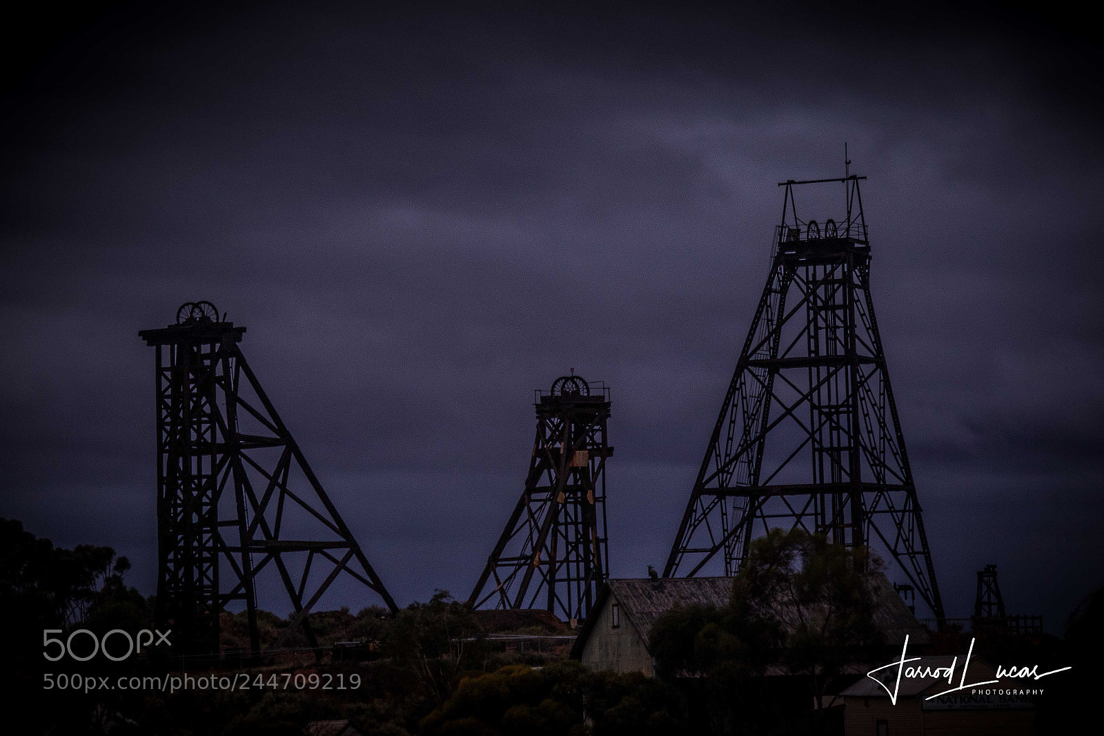 Canon EOS 7D Mark II sample photo. Mining headframes photography