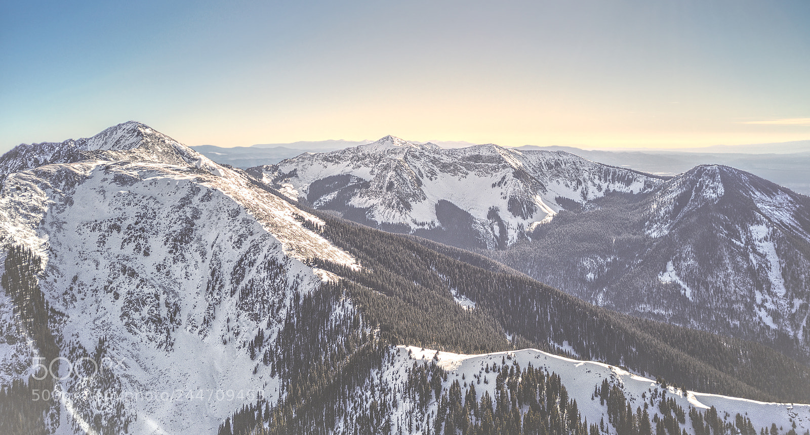 DJI FC220 sample photo. Taos mountain peaks photography
