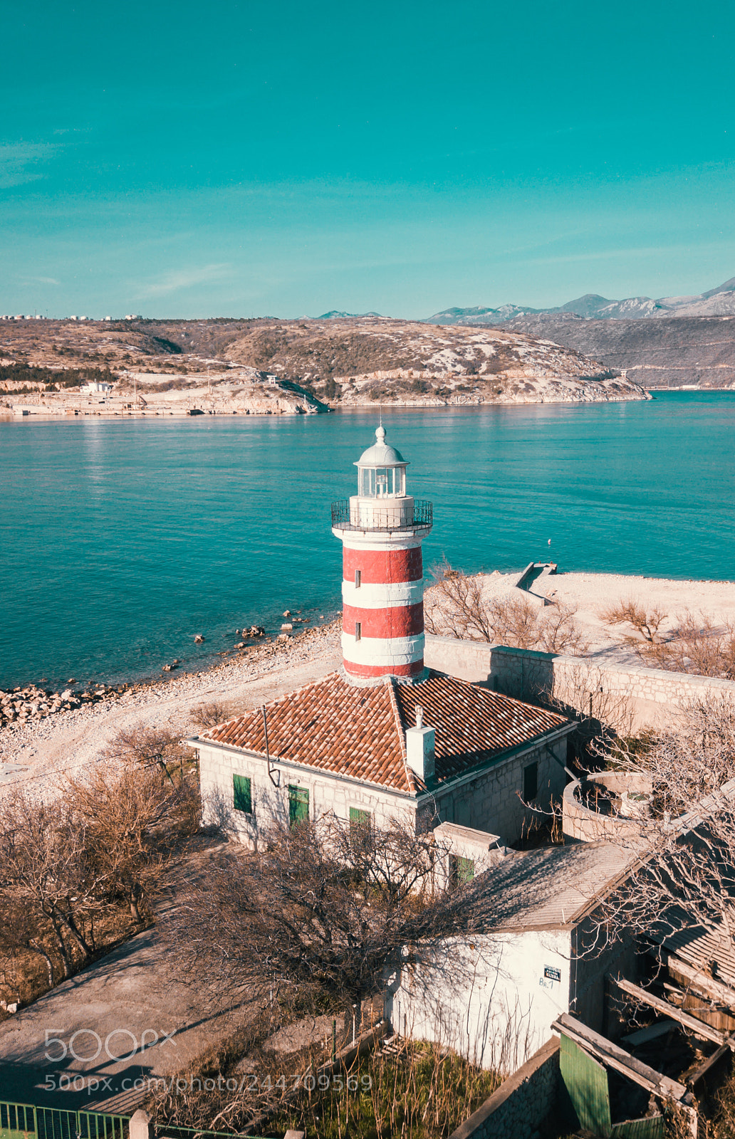 DJI FC220 sample photo. Abbandoned lighthouse photography