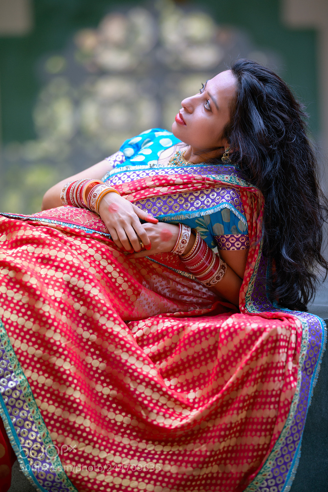 Nikon D850 sample photo. Indian woman in sari photography