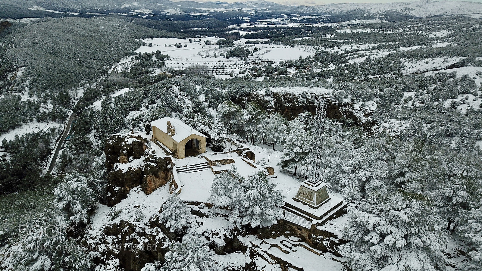 DJI FC220 sample photo. Ermita de san crist photography