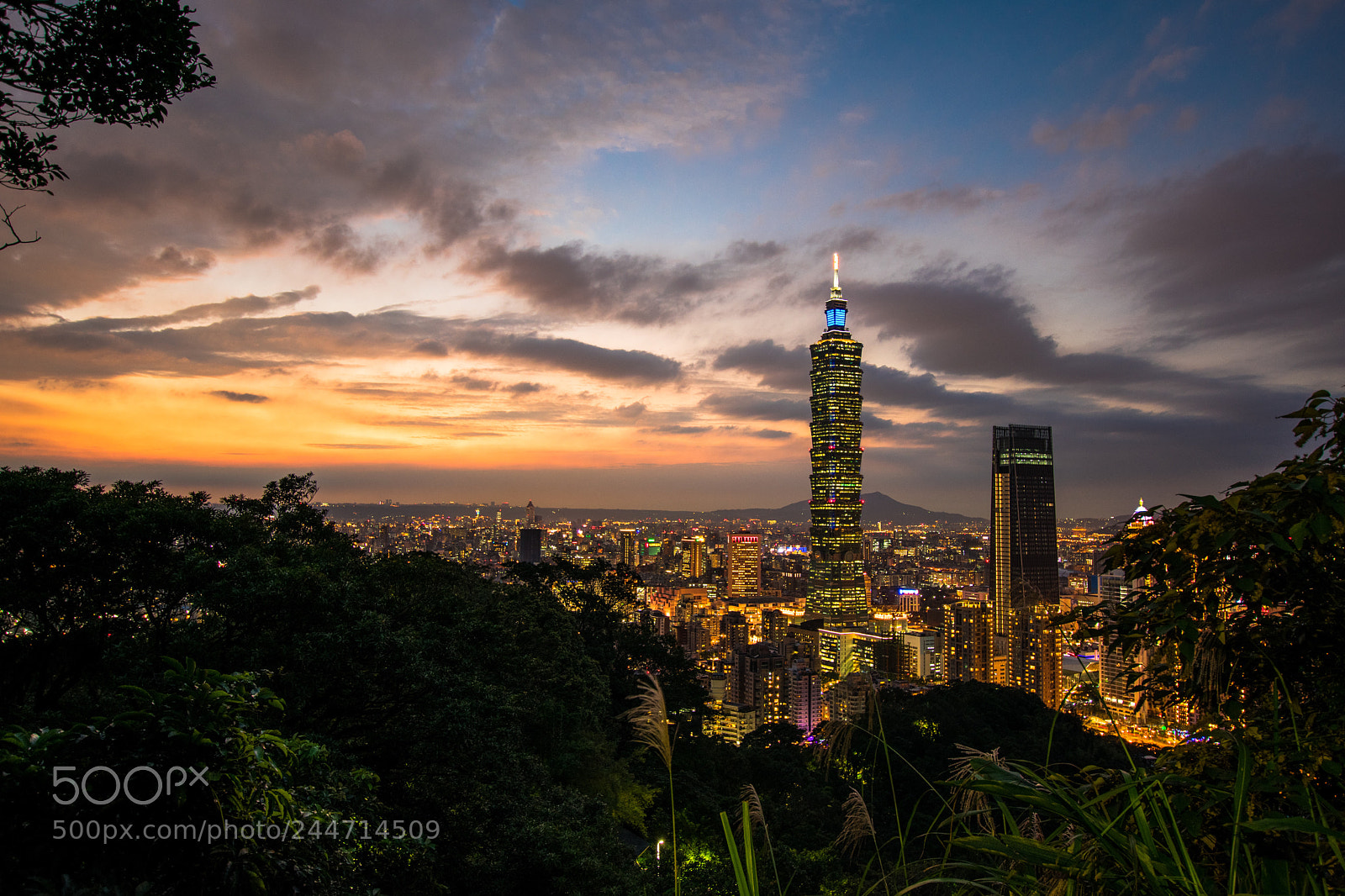 Nikon D3400 sample photo. Taipei at dawn photography