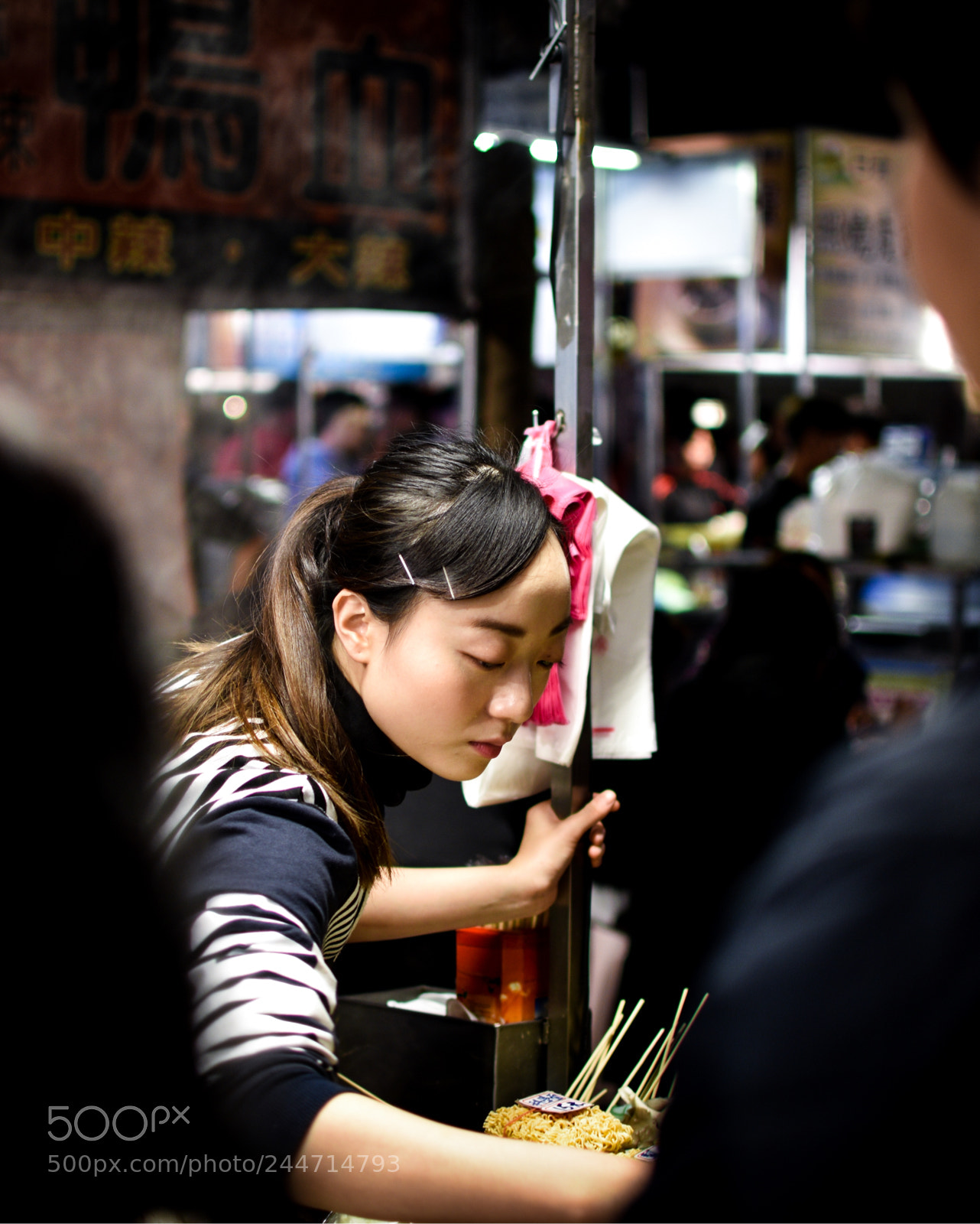 Nikon D3400 sample photo. Night market photography