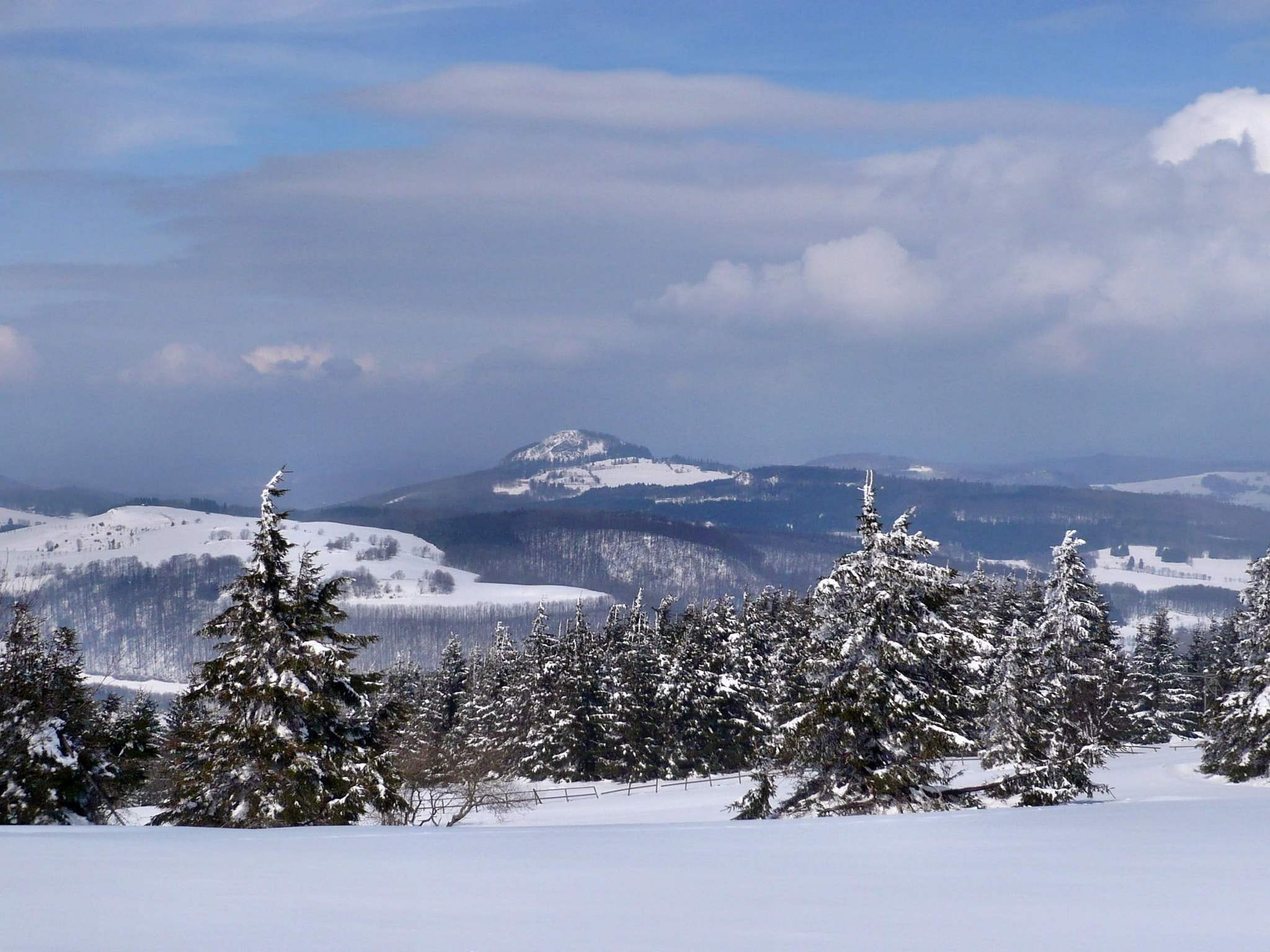 Panasonic DMC-FX30 sample photo. Winterlandschaften in der rhön photography