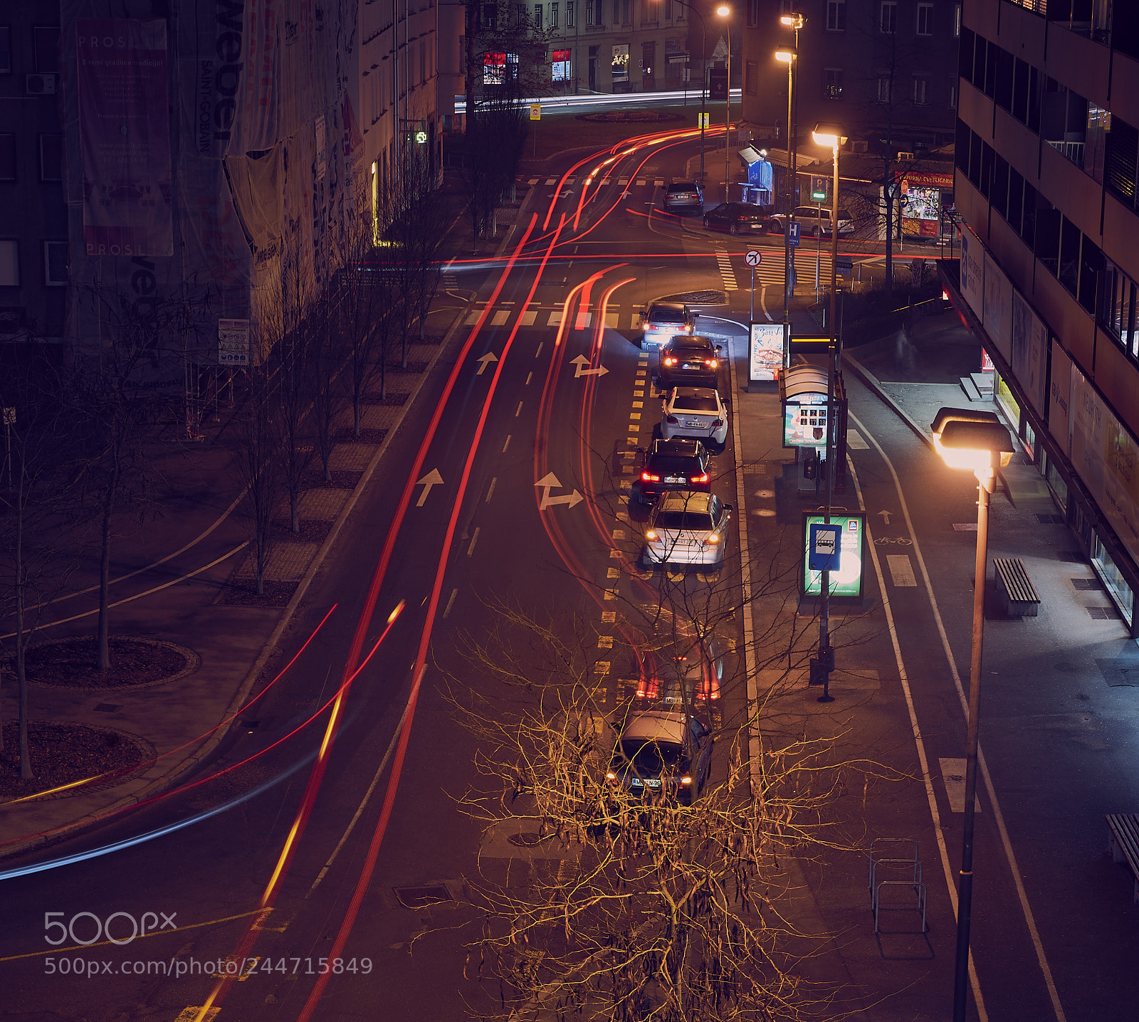 Sony a7 II sample photo. Light trails of cars photography