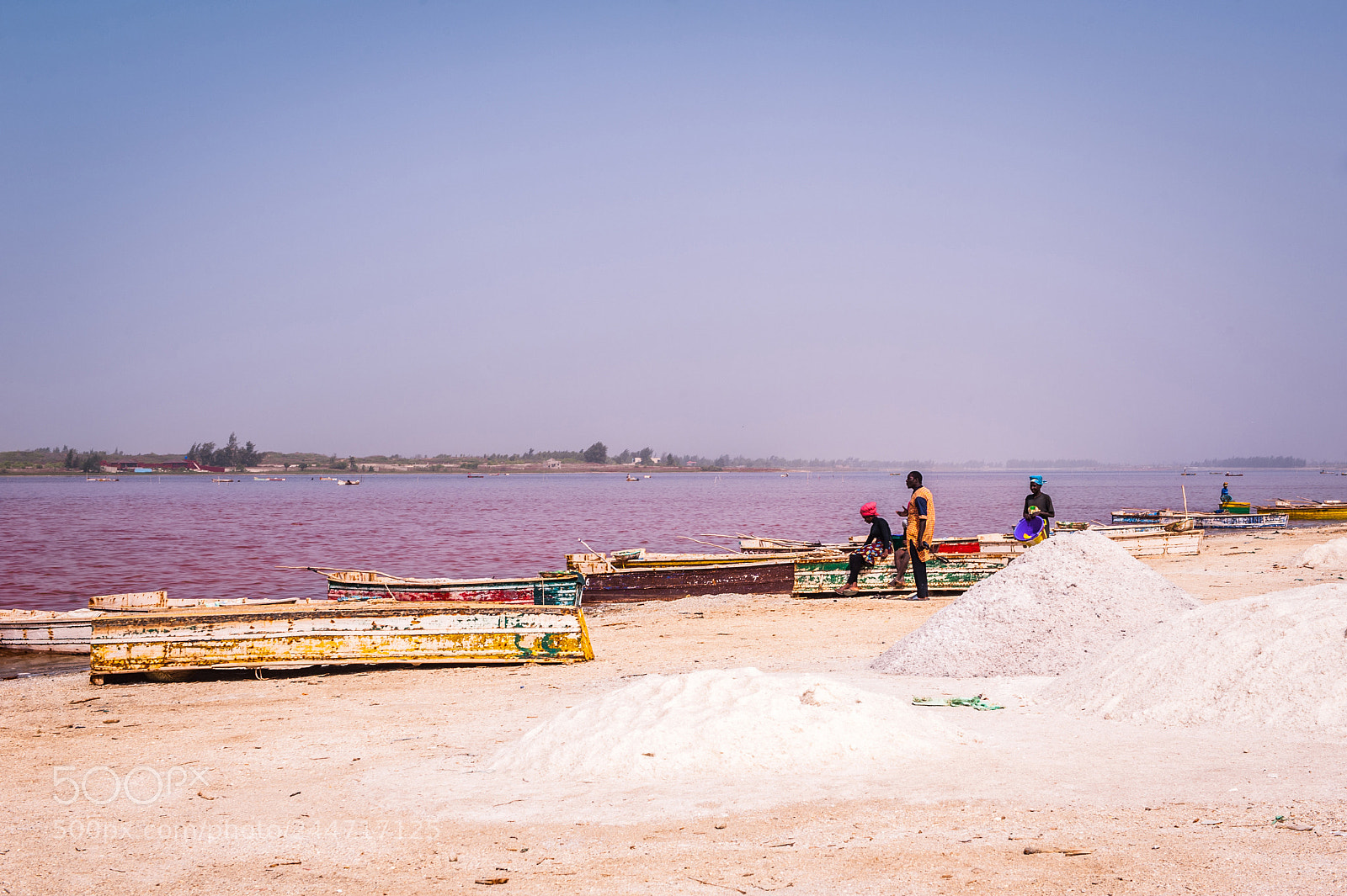 Nikon D700 sample photo. People of pink lake photography
