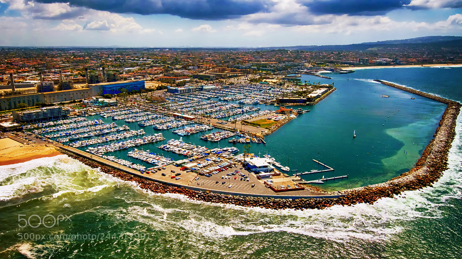Nikon D810 sample photo. Redondo beach helicopter shot photography