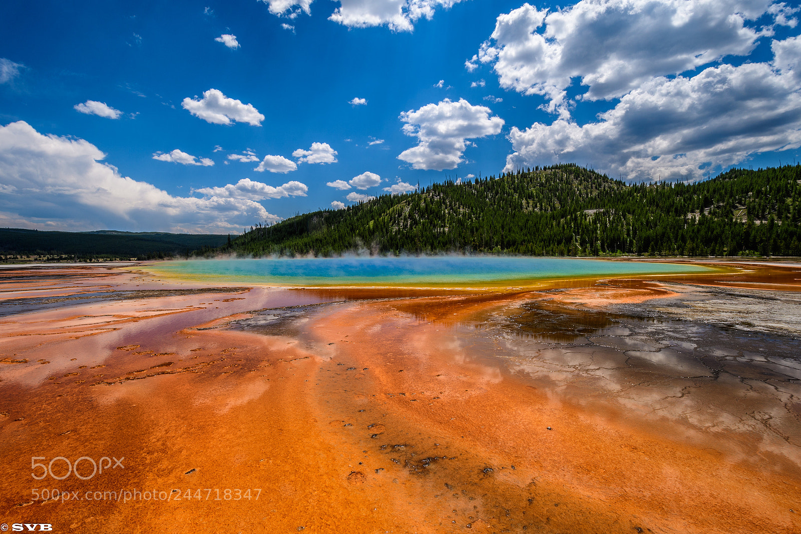Nikon D500 sample photo. Grand prismatic spring photography
