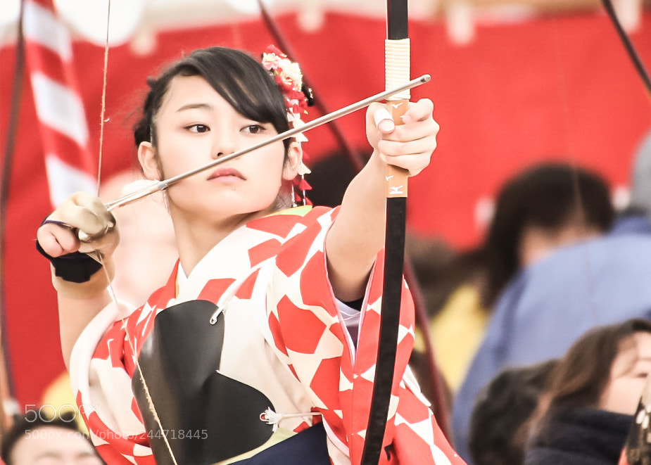 Canon EOS-1D X sample photo. Kyudo photography