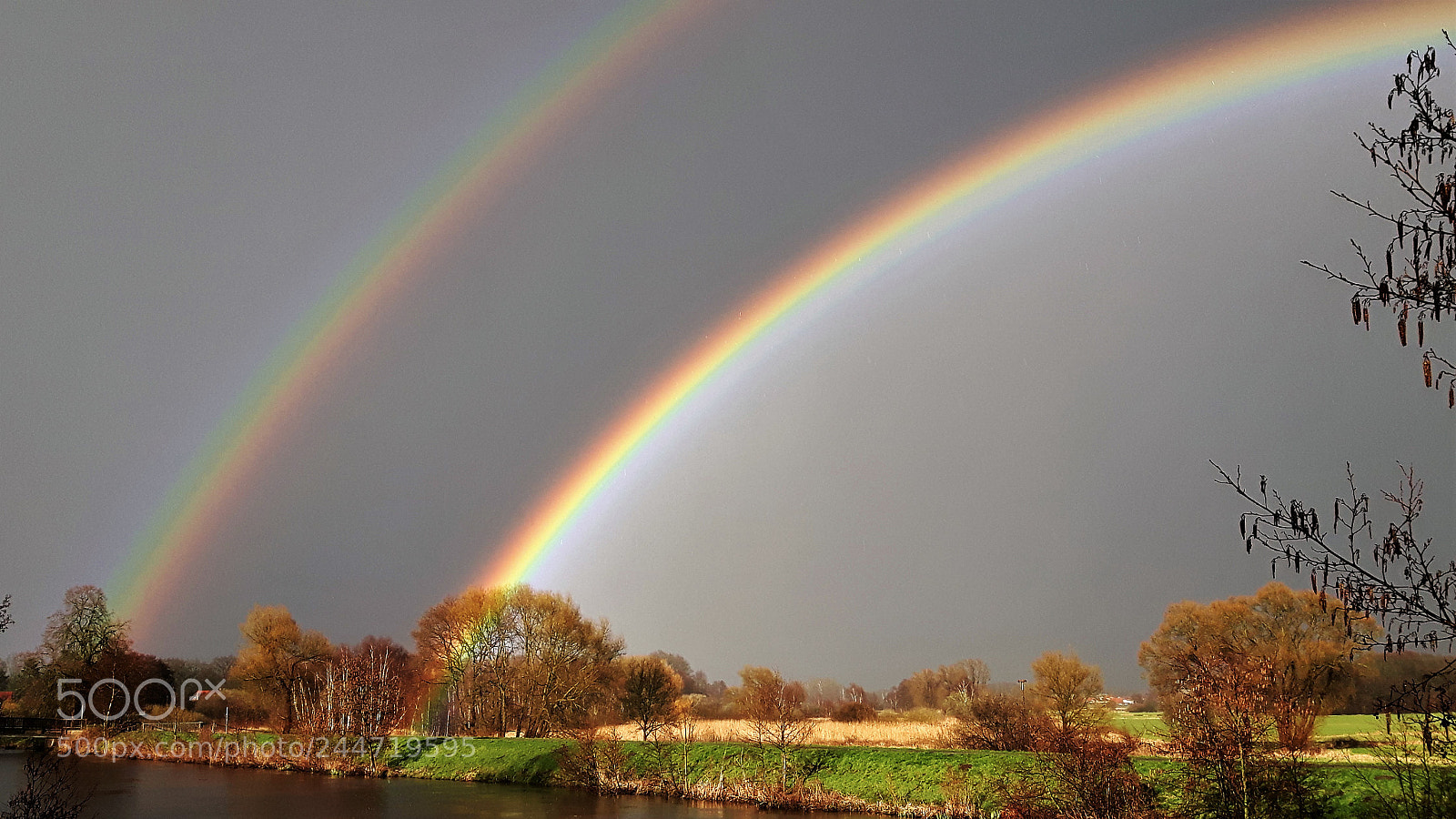 Samsung Galaxy S5 Neo sample photo. Double rainbow in oldenburg photography