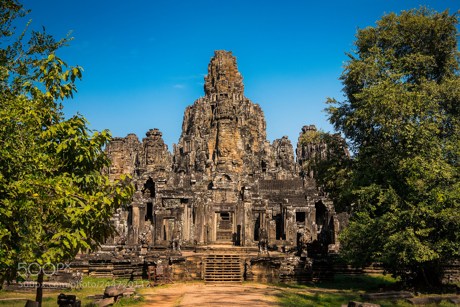 Nikon D3400 sample photo. Bayon temple - cambodia photography