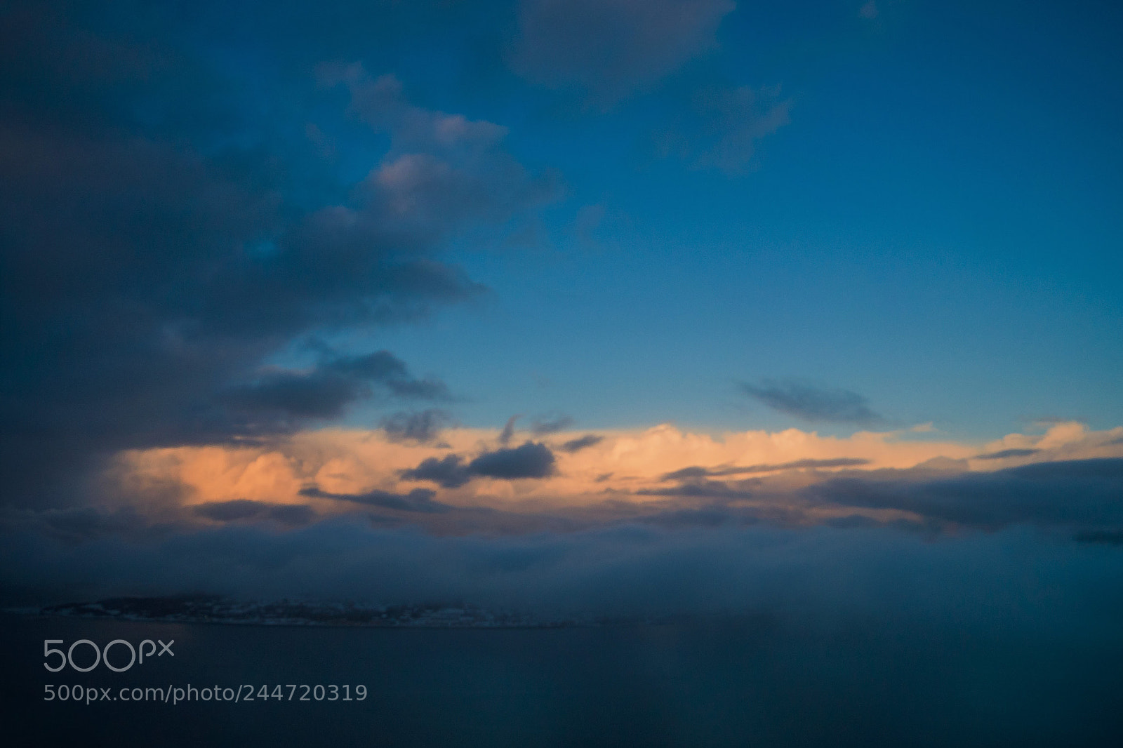 Olympus OM-D E-M10 II sample photo. Winter clouds on island photography