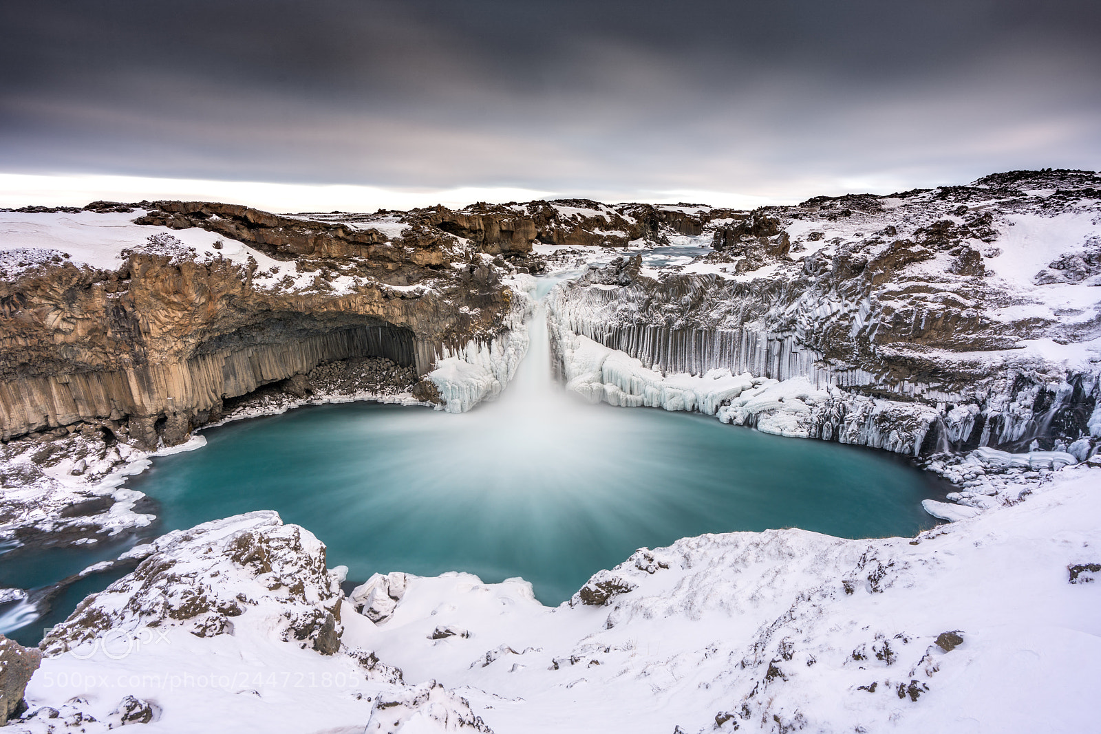 Sony a7R III sample photo. Winter at aldeyjarfoss photography