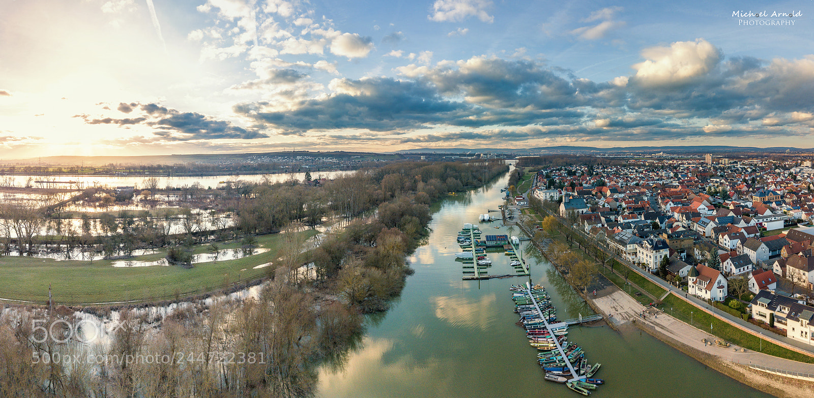 DJI FC220 sample photo. Sundown & clouds photography