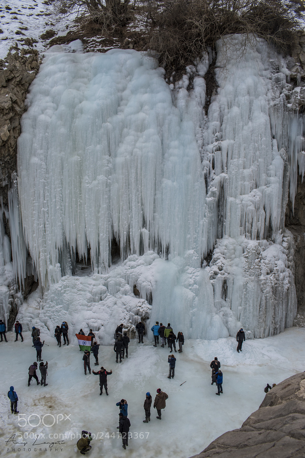 Nikon D5500 sample photo. Frozen falls photography