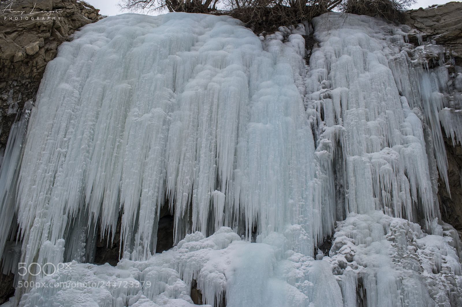 Nikon D5500 sample photo. Frozen waterfalls photography