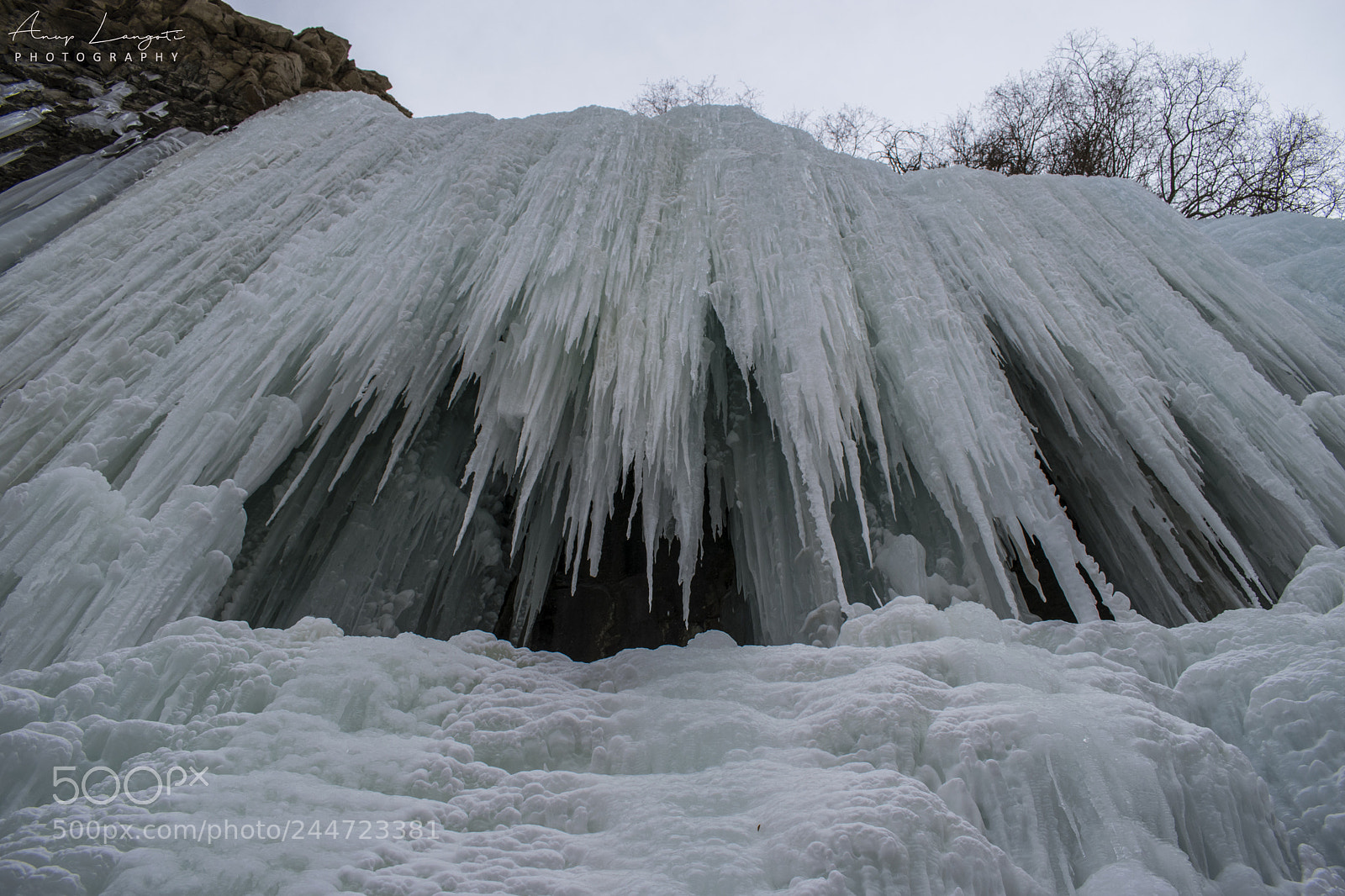 Nikon D5500 sample photo. Frozen waterfall photography