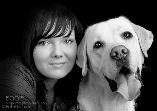Nikon D90 sample photo. Hund mit frauchen photography
