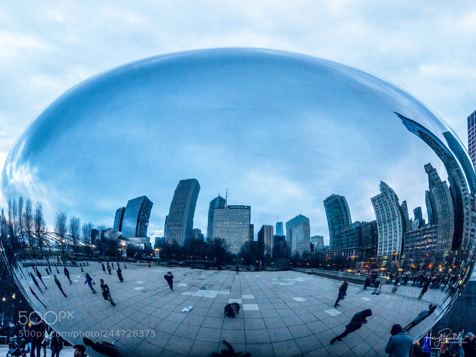 Apple iPhone 7 Plus sample photo. Chicago cloud gate and photography