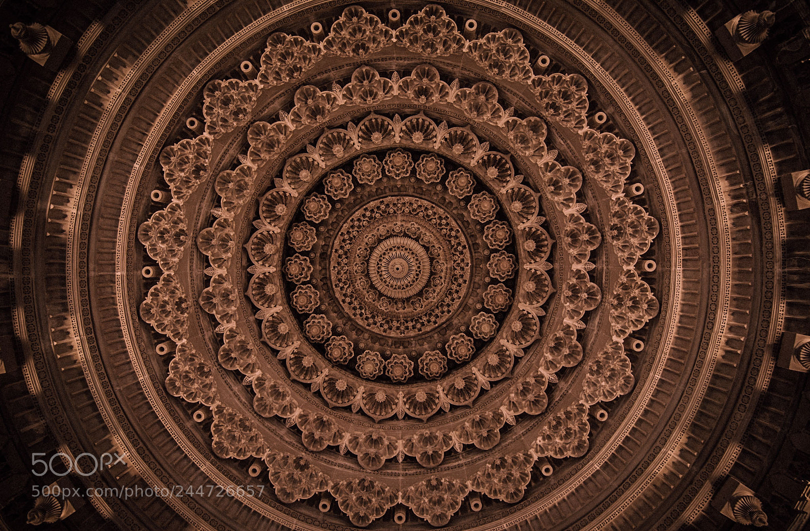 Nikon D7100 sample photo. Ceiling of virpur temple photography