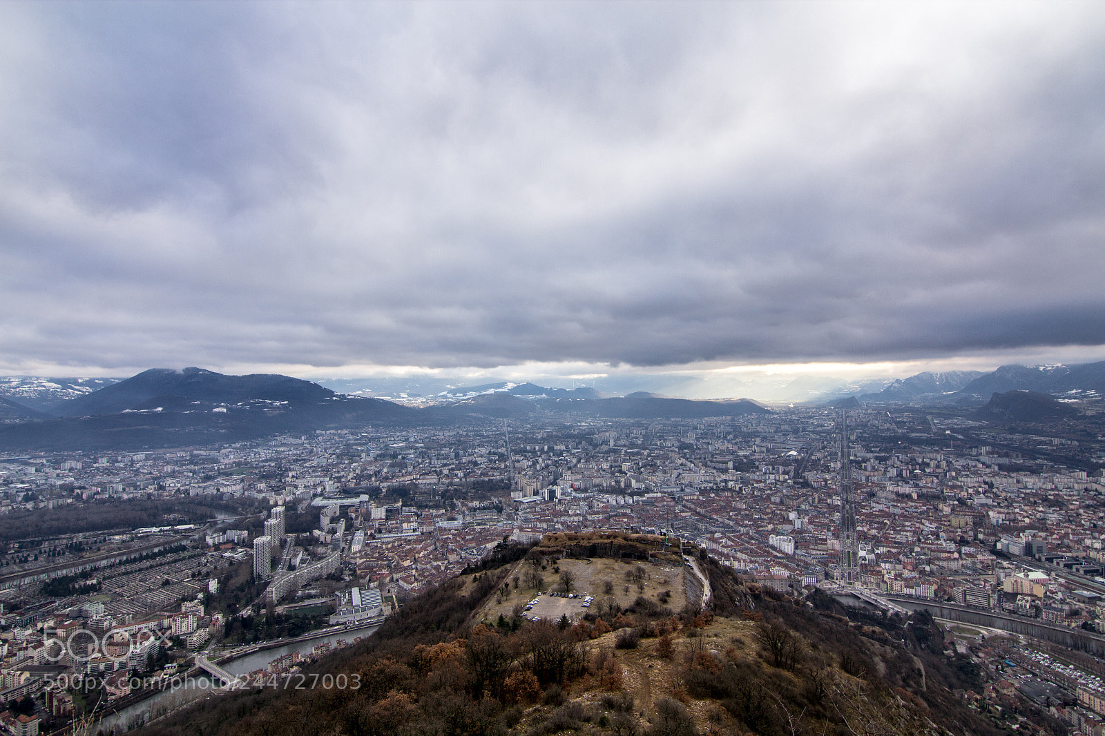 Canon EOS 600D (Rebel EOS T3i / EOS Kiss X5) sample photo. Grenoble from above photography