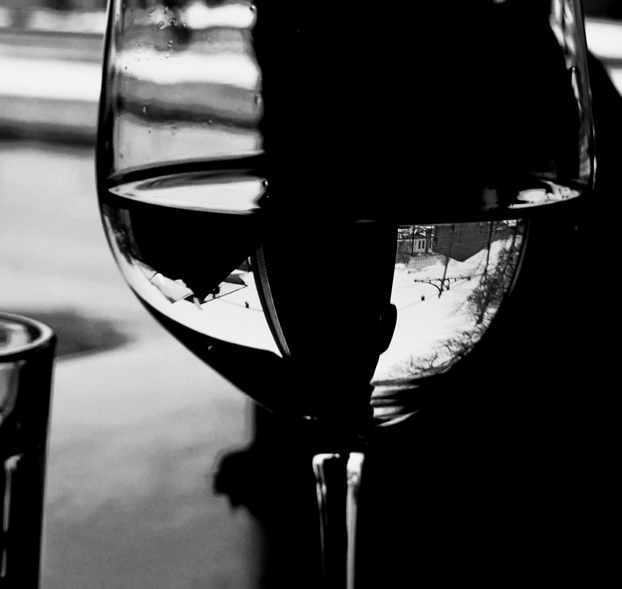 Canon PowerShot SX220 HS sample photo. Through the wine glass photography