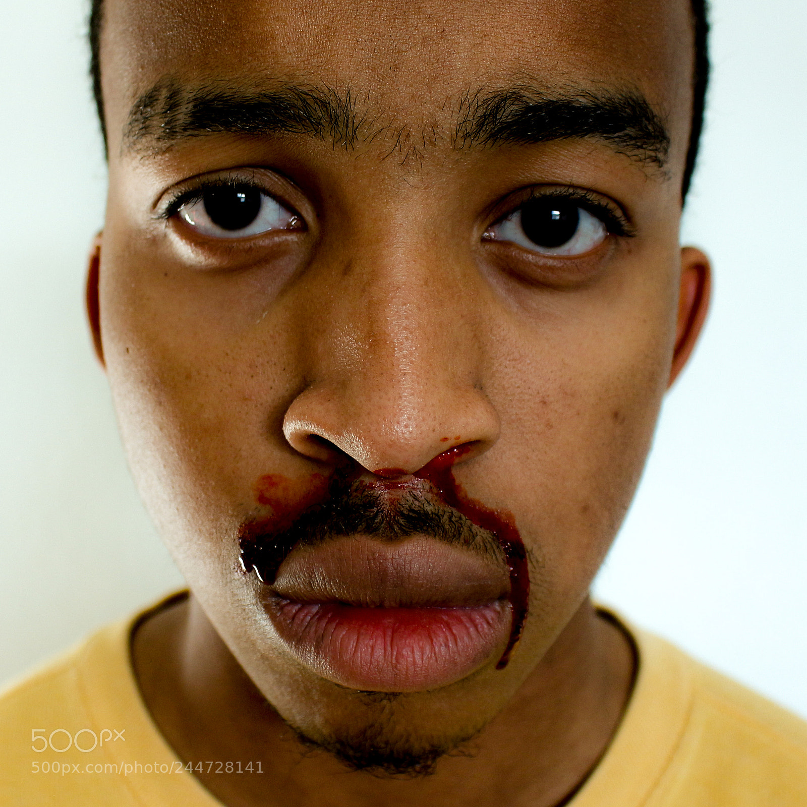 Canon EOS 700D (EOS Rebel T5i / EOS Kiss X7i) sample photo. Self portrait w bloody photography