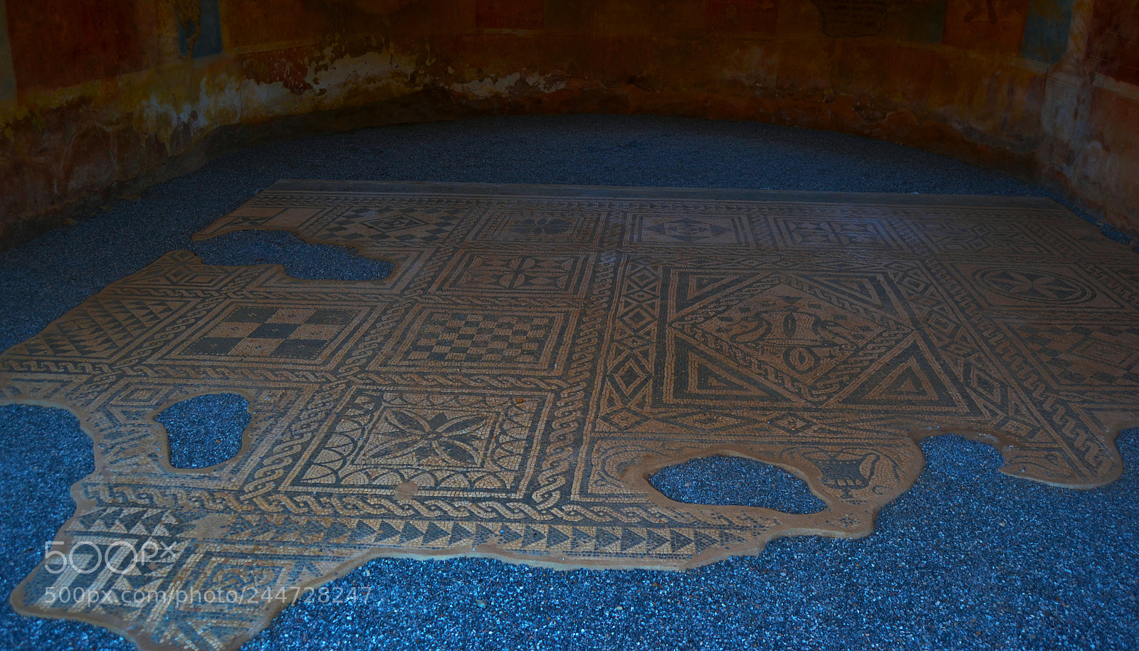 Nikon D3100 sample photo. Mosaico teatro romano. m photography