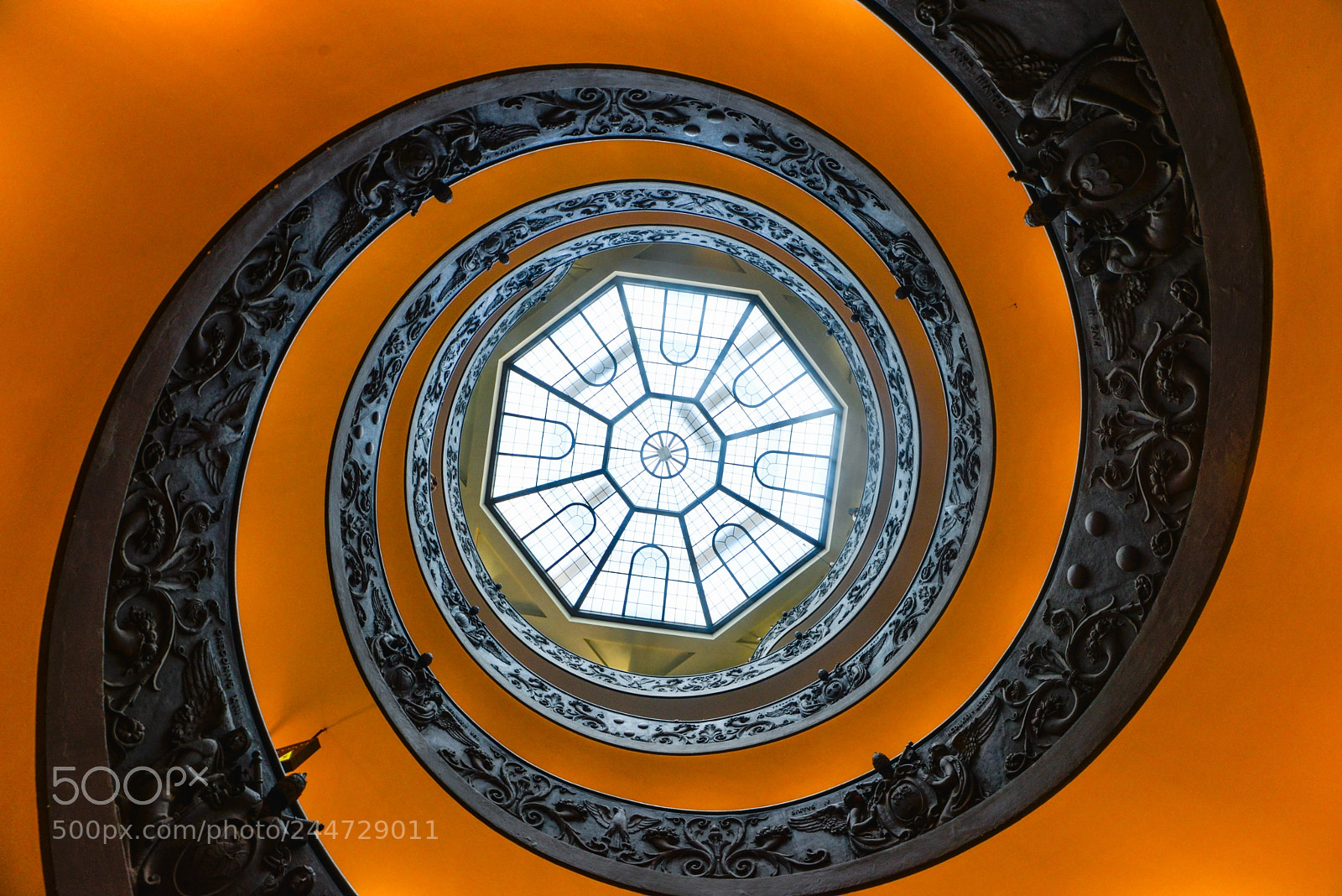 Nikon D610 sample photo. Bramante spiral staircase photography