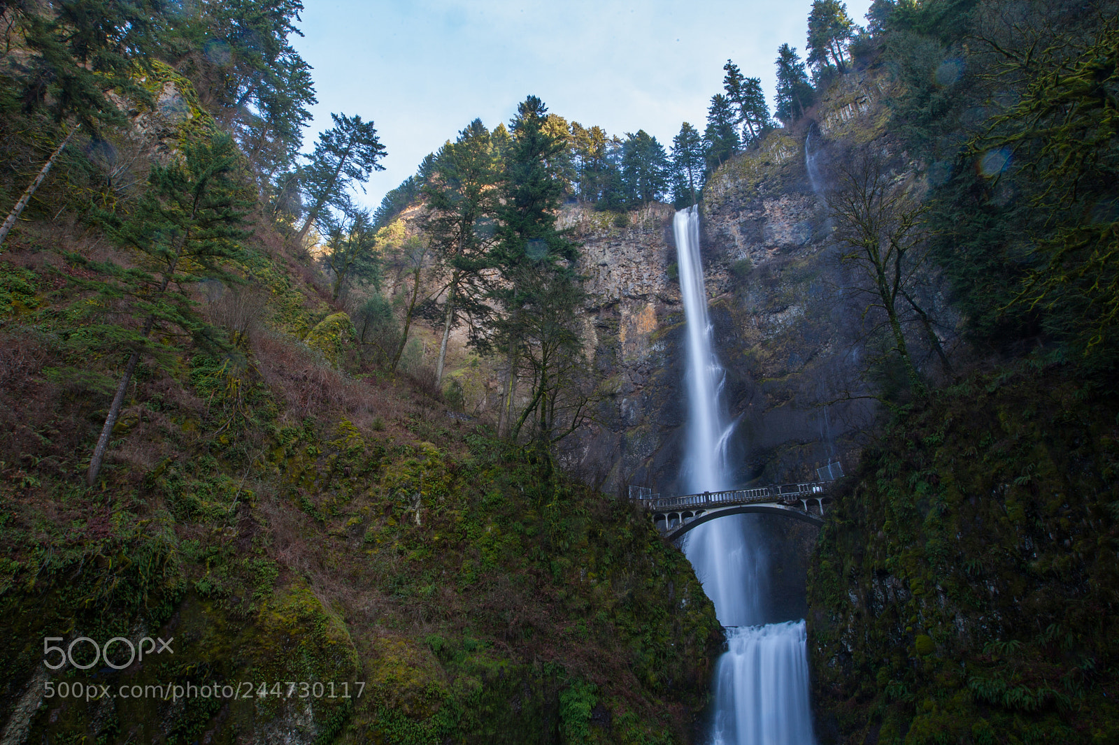 Canon EOS-1D Mark III sample photo. Multnomah falls, oregon photography