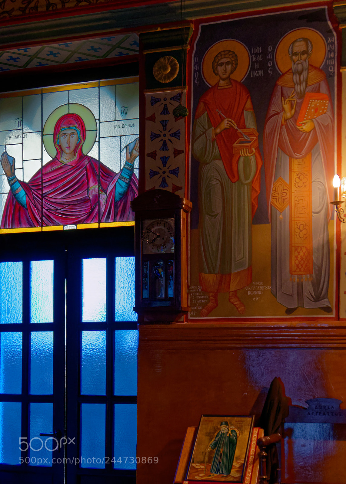 Panasonic Lumix DMC-LX10 (Lumix DMC-LX15) sample photo. Inside panagia kathariotissa monastery photography