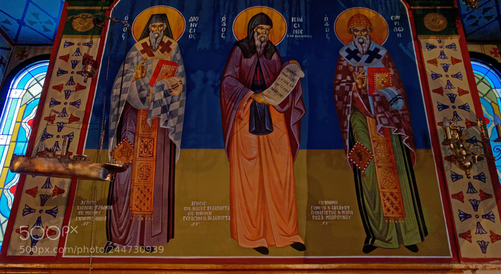 Panasonic Lumix DMC-LX10 (Lumix DMC-LX15) sample photo. Interior panagia kathariotissa monastery photography