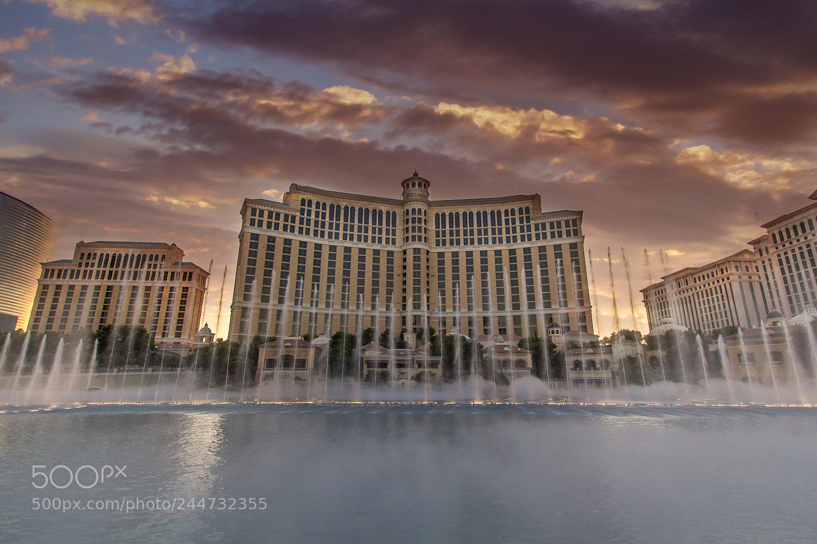 Canon EOS 60D sample photo. Bellagio fountains photography