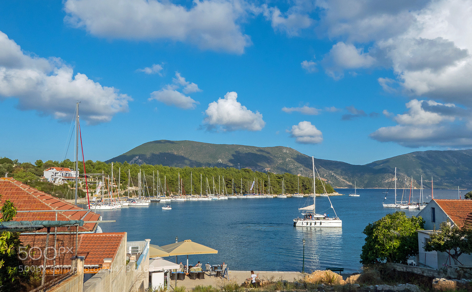 Panasonic Lumix DMC-LX10 (Lumix DMC-LX15) sample photo. Fiskardo harbour northern kefelonia photography