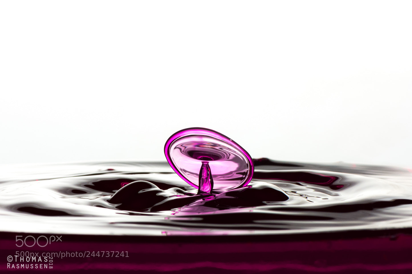 Nikon D7200 sample photo. My first "droplet-disc" :-) photography