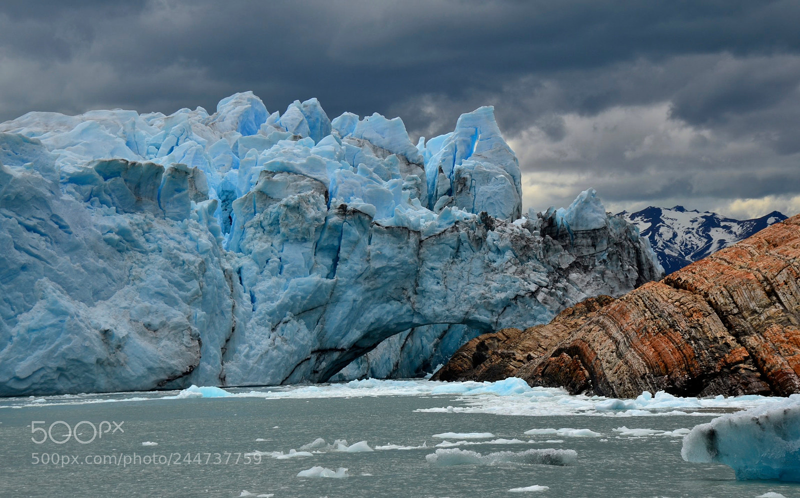 Nikon D5100 sample photo. The arch perito moreno photography