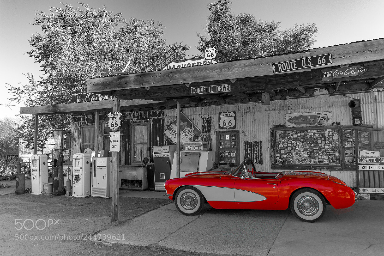 Canon EOS 60D sample photo. Hackberry general store route 66 photography
