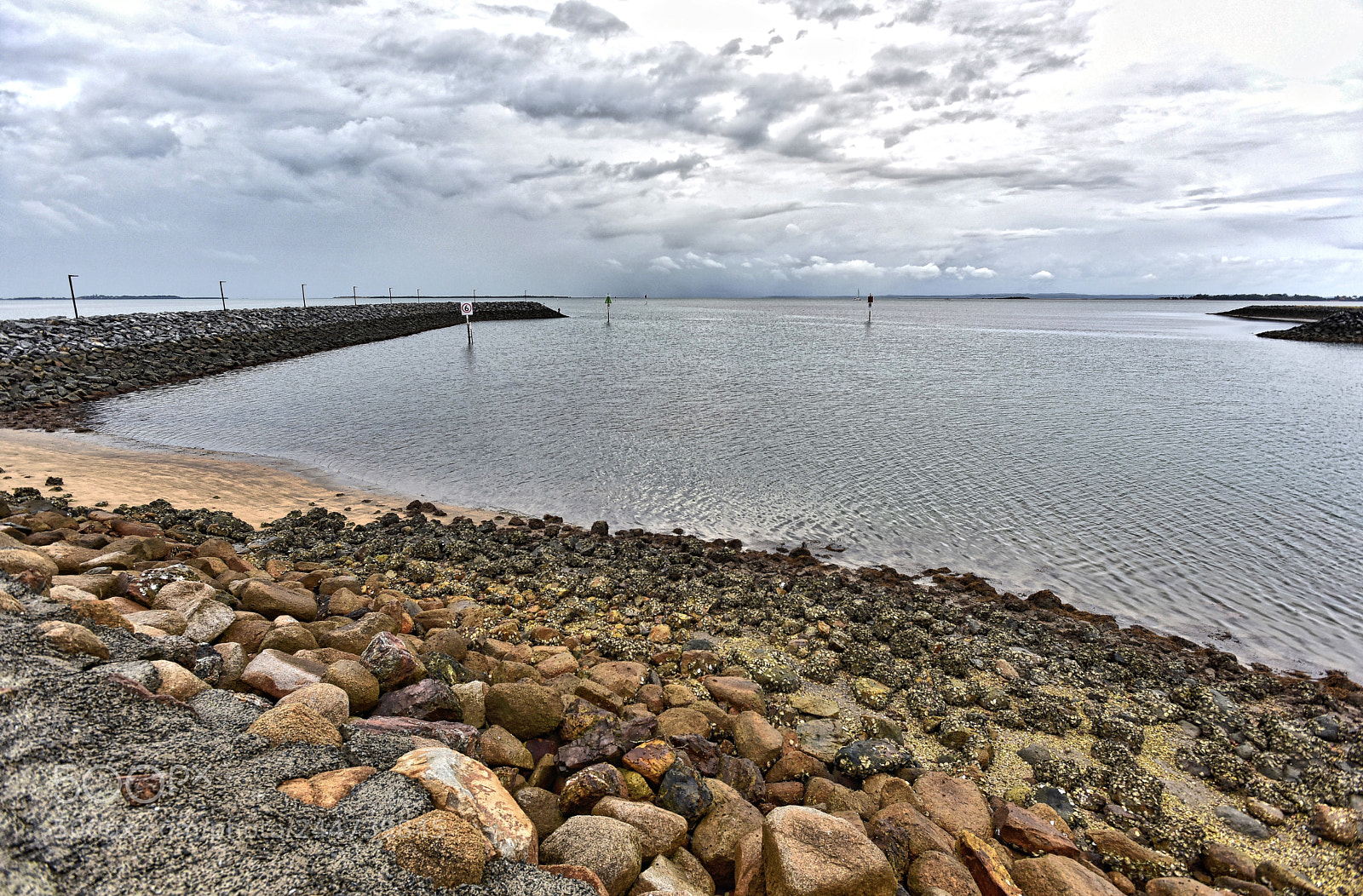 Nikon D810 sample photo. Marina entrance low tide photography