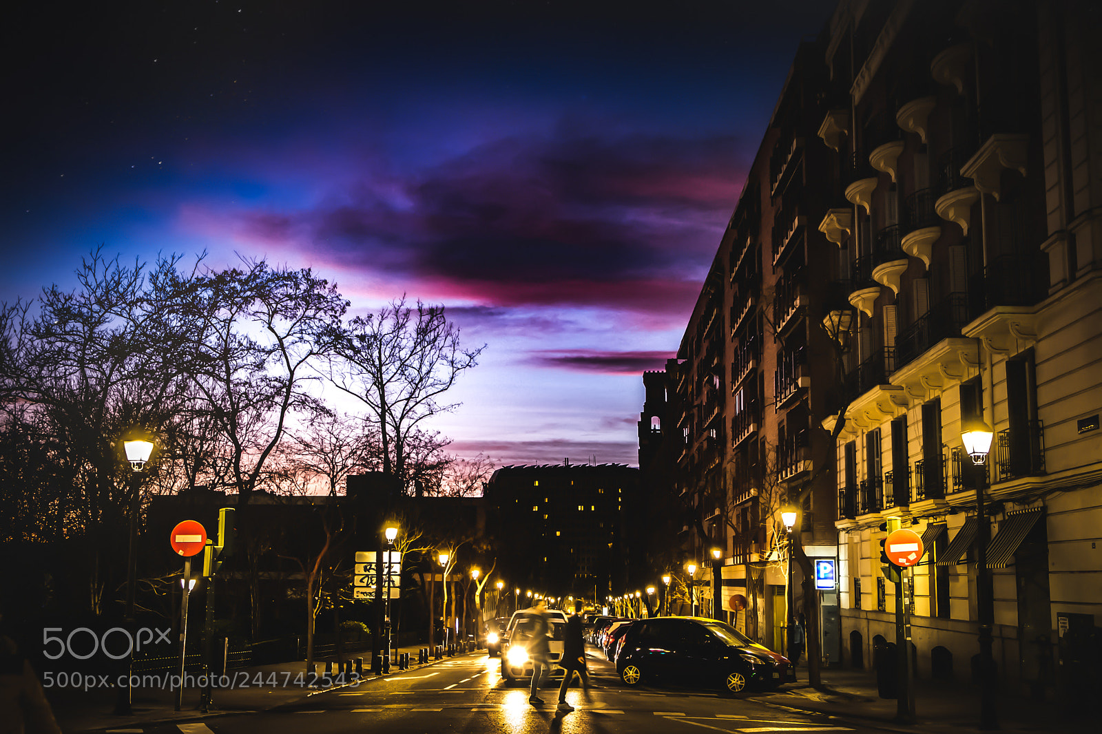 Fujifilm X-E1 sample photo. Madrid by night photography