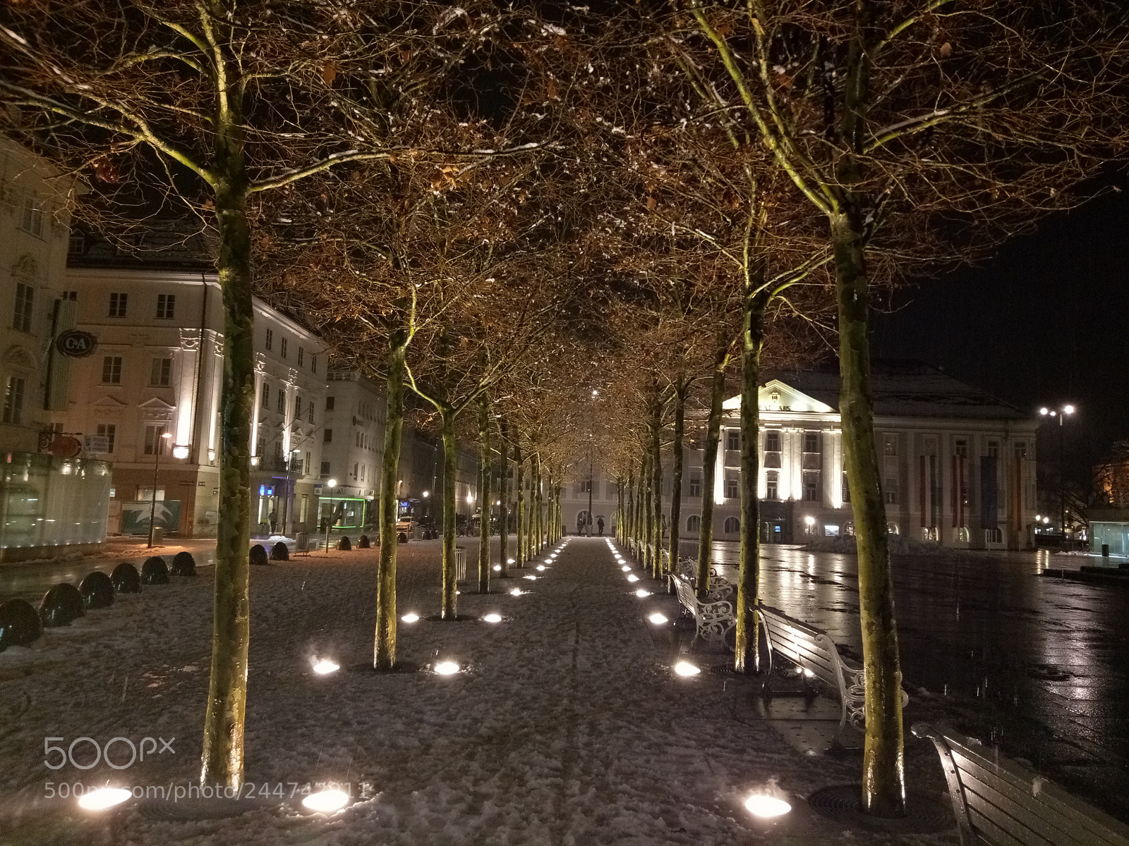 OPPO A1601 sample photo. City lights photography