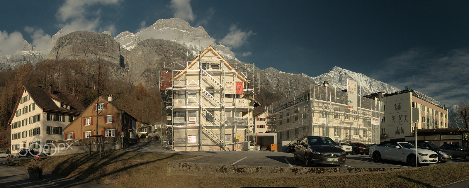 Nikon D300 sample photo. Walenstadt in renovation photography