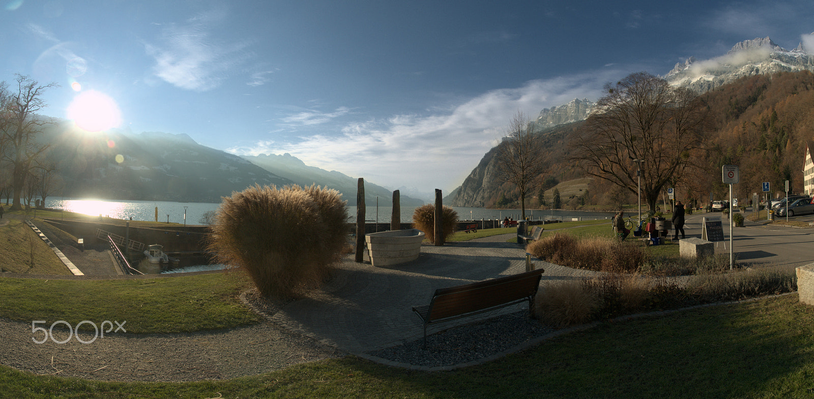 Nikon D300 sample photo. Walensee in winter photography