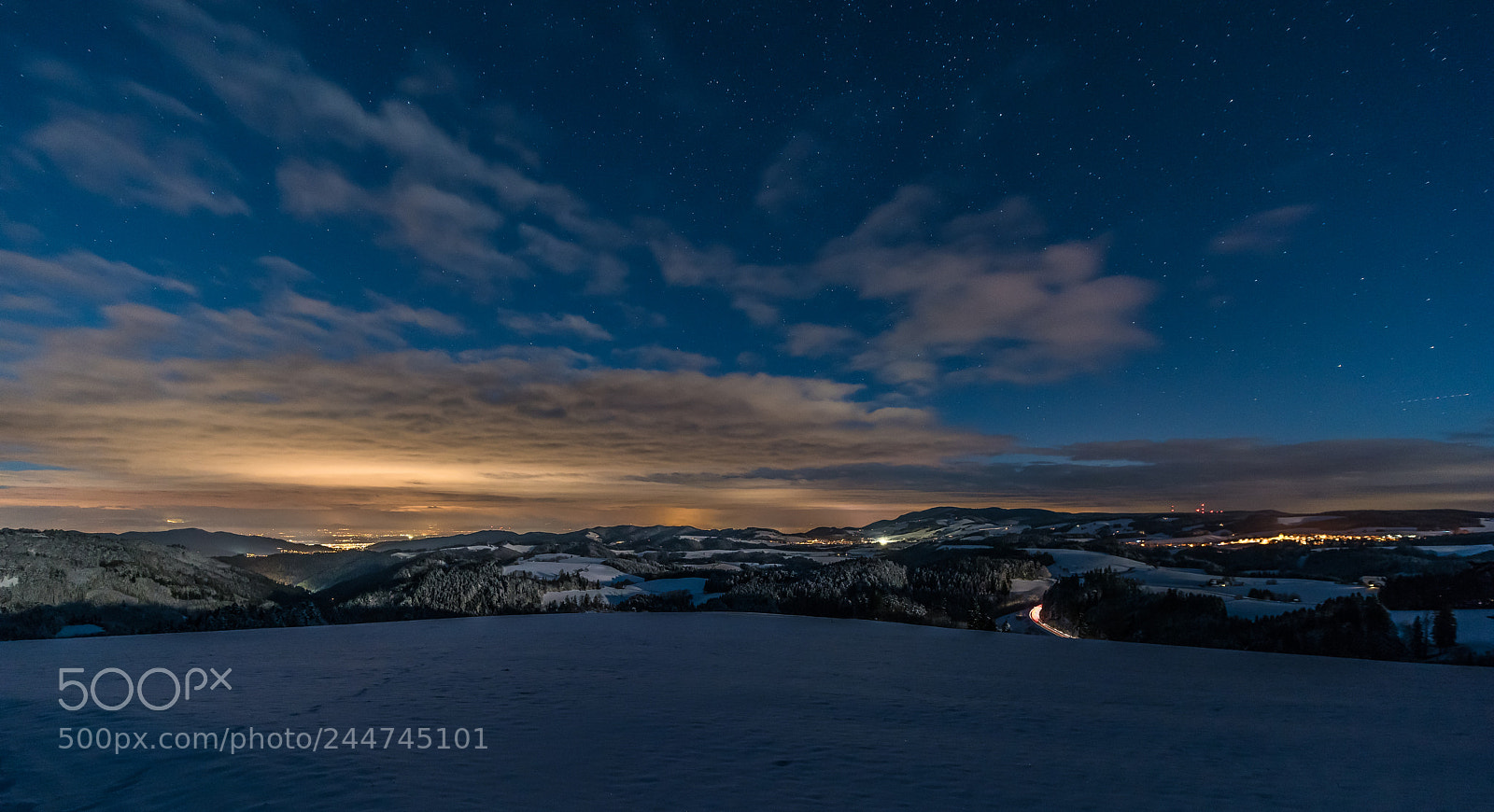 Nikon D810 sample photo. Mondschein im schwarzwald photography