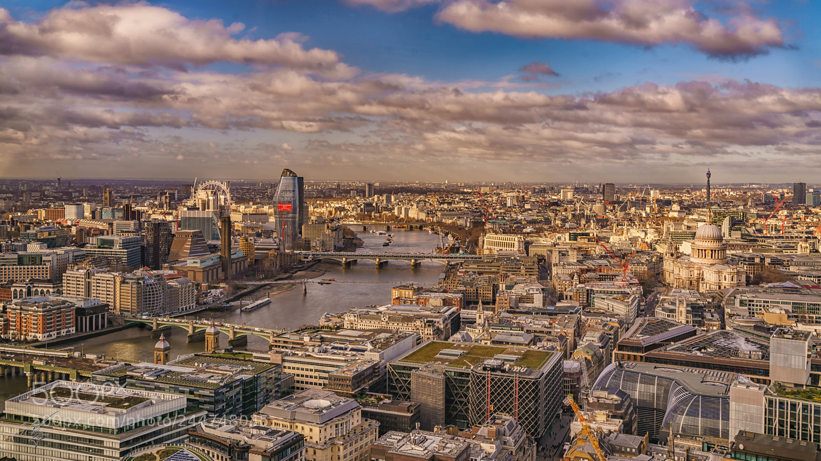 Sony a7R II sample photo. London skyline feb photography