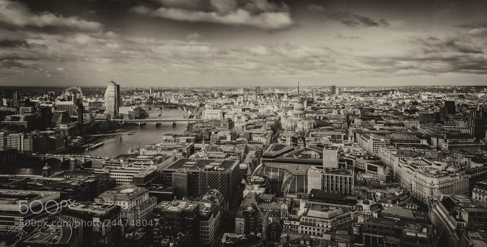 Sony a7R II sample photo. London skyline feb photography