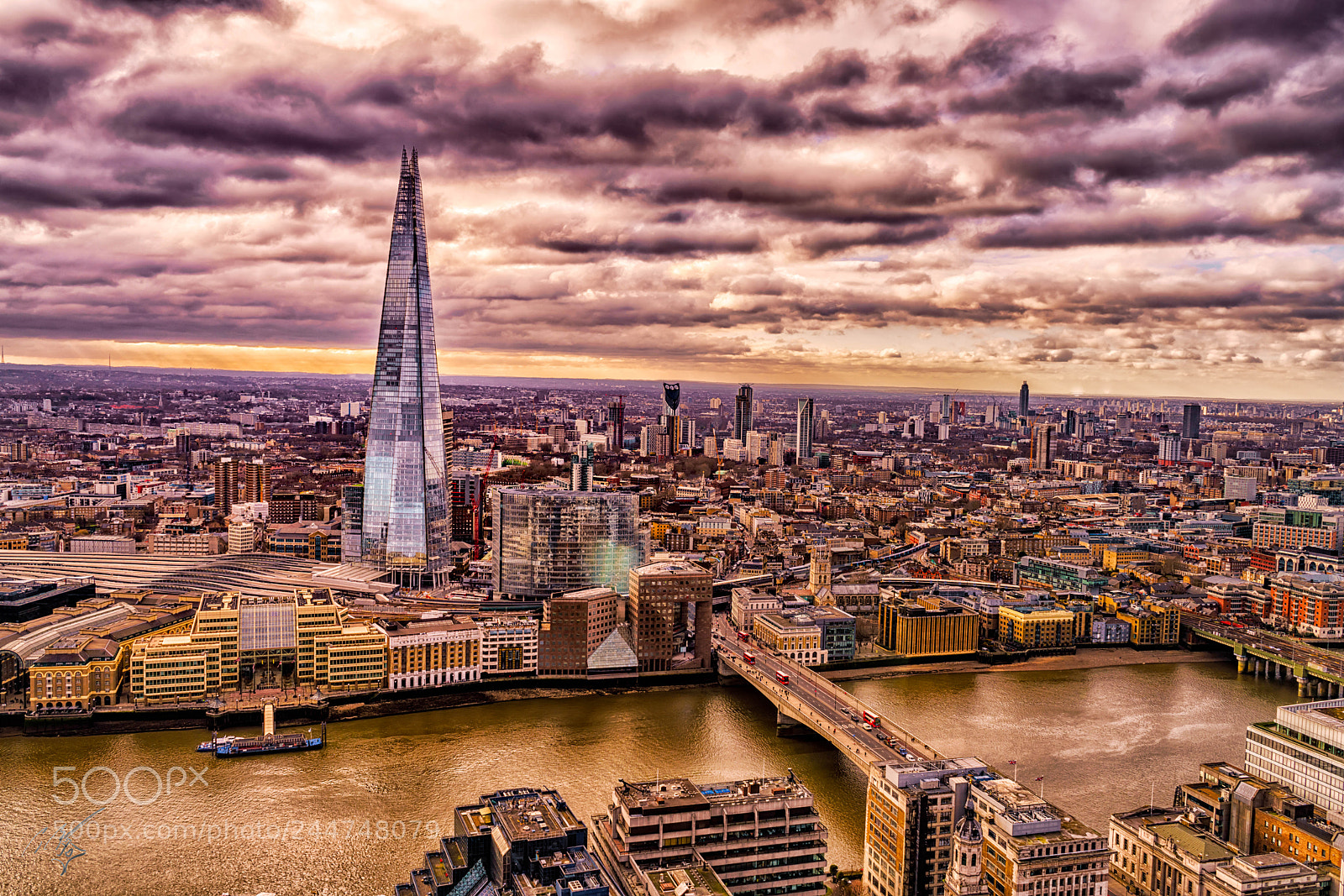 Sony a7R II sample photo. London skyline feb photography