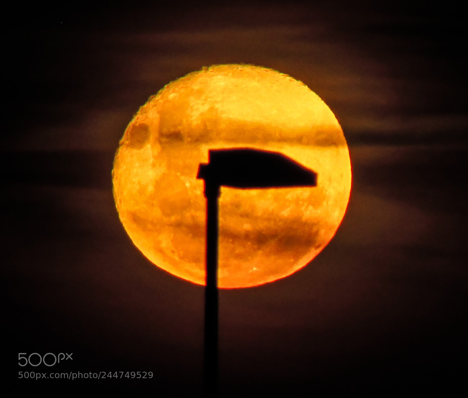 Canon PowerShot SX500 IS sample photo. Yellow moon photography