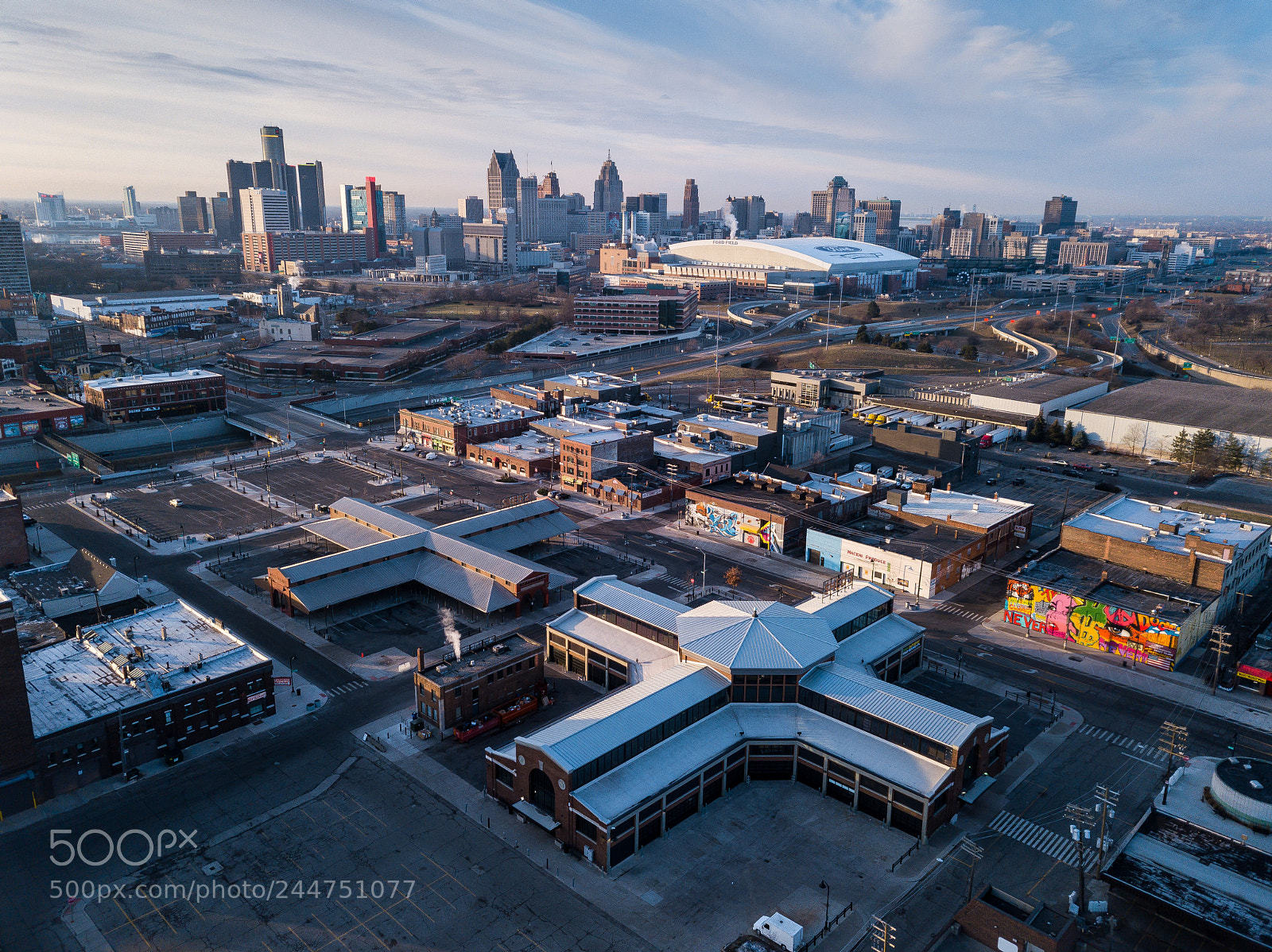 DJI FC220 sample photo. Eastern market photography